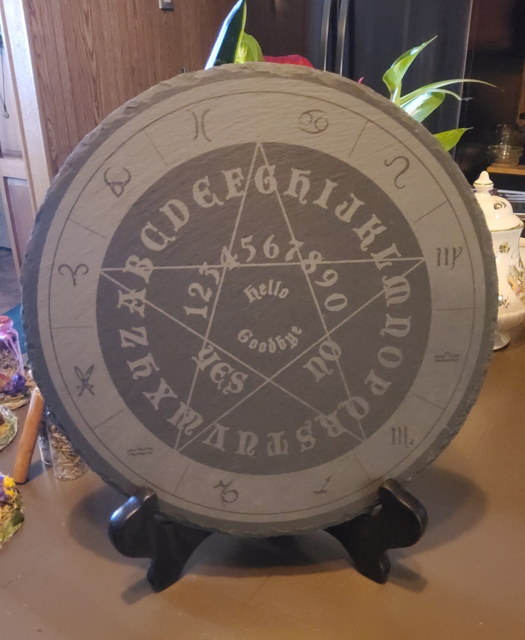 Slate Pendulum Board, Divination Board, Dowsing Board, Spirit Board ...