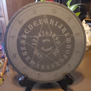 Slate Pendulum Board, Divination Board, Dowsing Board, Spirit Board, Altar Tool