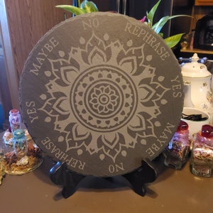 Slate Pendulum Board, Divination Board, Dowsing Board, Spirit Board, Altar Tool