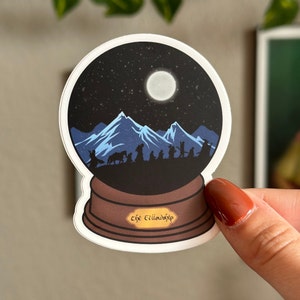 LOTR/The Fellowship Snow Globe Sticker