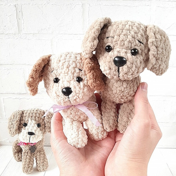 Häkelanleitung Hund, Amigurumi Anleitung PDF in Englisch, Welpe gehäkelt Häkelanleitung PDF Weihnachtsgeschenk Babyparty Häkelanleitung