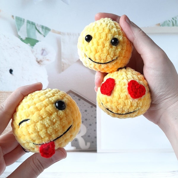 Crochet PATTERN balls Set of 3, Amigurumi tutorial PDF in English, toy amigurumi handmade children's gift for the Christmas decor