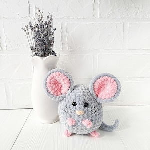 Crochet PATTERN Mouse, Amigurumi tutorial PDF in English