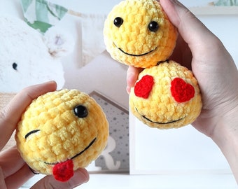 Häkelanleitung Kugeln 3er Set, Amigurumi Anleitung PDF in Englisch, Häkelanleitung Amigurumi handgemacht Kinder-Geschenk für die Weihnachtsdeko
