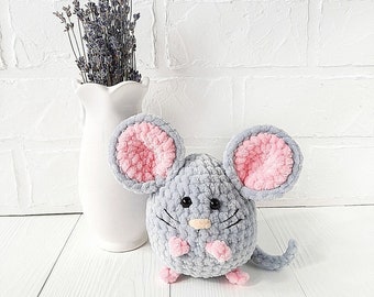 Crochet PATTERN Mouse, Amigurumi tutorial PDF in English