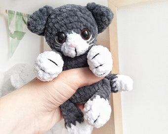 Patron au crochet chaton, chat, tutoriel Amigurumi PDF en anglais