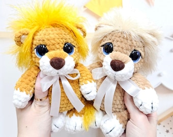 Crochet PATTERN Lion, Amigurumi tutorial PDF in English