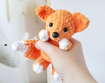 Crochet PATTERN Fox, Amigurumi tutorial PDF in English,  Amigurumi Mini Fox Crochet Little fox crochet PATTERN Christmas gift