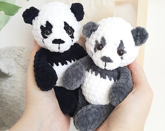 Crochet PATTERN Panda, Amigurumi tutorial PDF in English