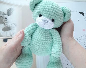 Crochet PATTERN bear, Amigurumi tutorial PDF in English,  amigurumi handmade children&#39;s gift for the Christmas gift souvenir animals