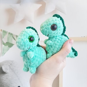 Crochet PATTERN dinosaur dragon, Raptor Crochet Pattern, Amigurumi tutorial PDF in English, Christmas gift, easter rabbit