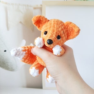 SCHEMA all'uncinetto Volpe, Tutorial amigurumi PDF in inglese, Amigurumi Mini Volpe Uncinetto Piccola volpe SCHEMA all'uncinetto Regalo di Natale