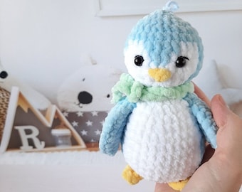 Crochet PATTERN pingouin, tutoriel Amigurumi en anglais