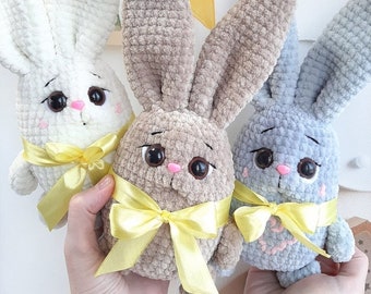 Crochet PATTERN bunny Amigurumi tutorial in English