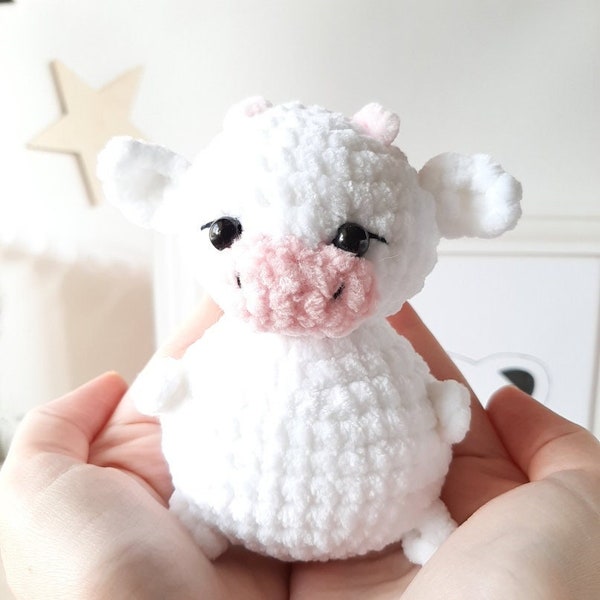Crochet PATTERN calf, bull, cow, Amigurumi tutorial PDF in English, toy amigurumi, Christmas decor