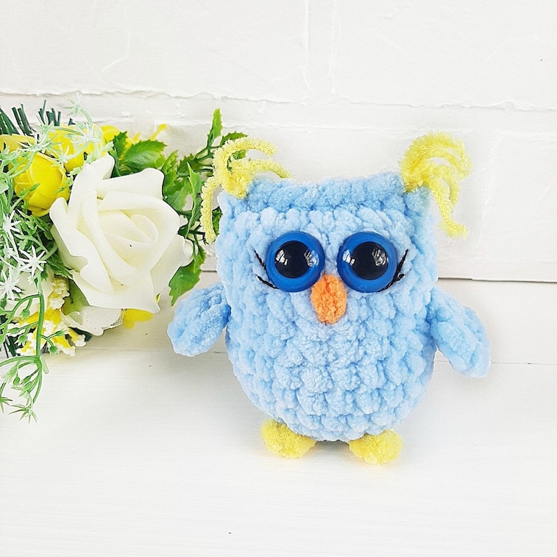 Crochet Pattern Owl No Sew Amigurumi Tutorial Pdf In Etsy