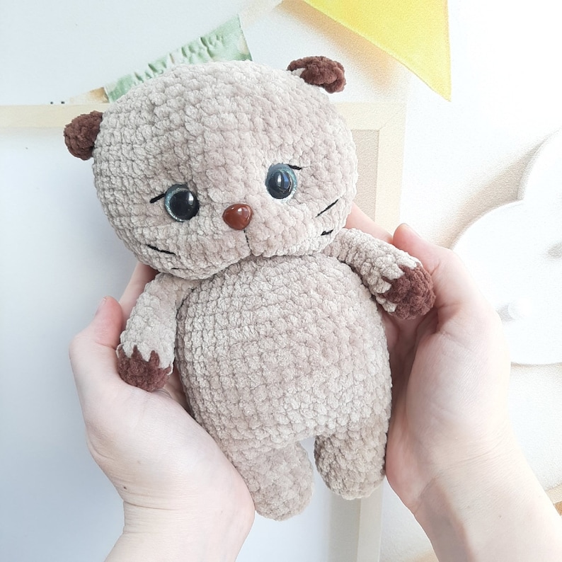 Crochet PATTERN Little kitten, no sew, Amigurumi tutorial PDF in English image 10