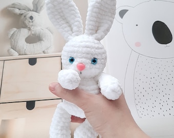 Gehaakt PATROON Konijntje, amigurumi-tutorial pdf in het Engels, pdf haakpatroon konijn, patroon amigurumi konijn, amigurumi konijn