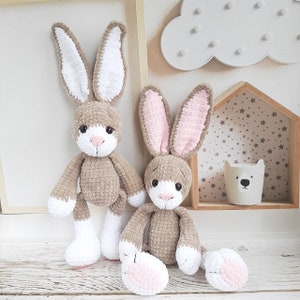 Crochet PATTERN Bunny Rabbit, Amigurumi tutorial PDF in English, Christmas gift, easter rabbit image 3