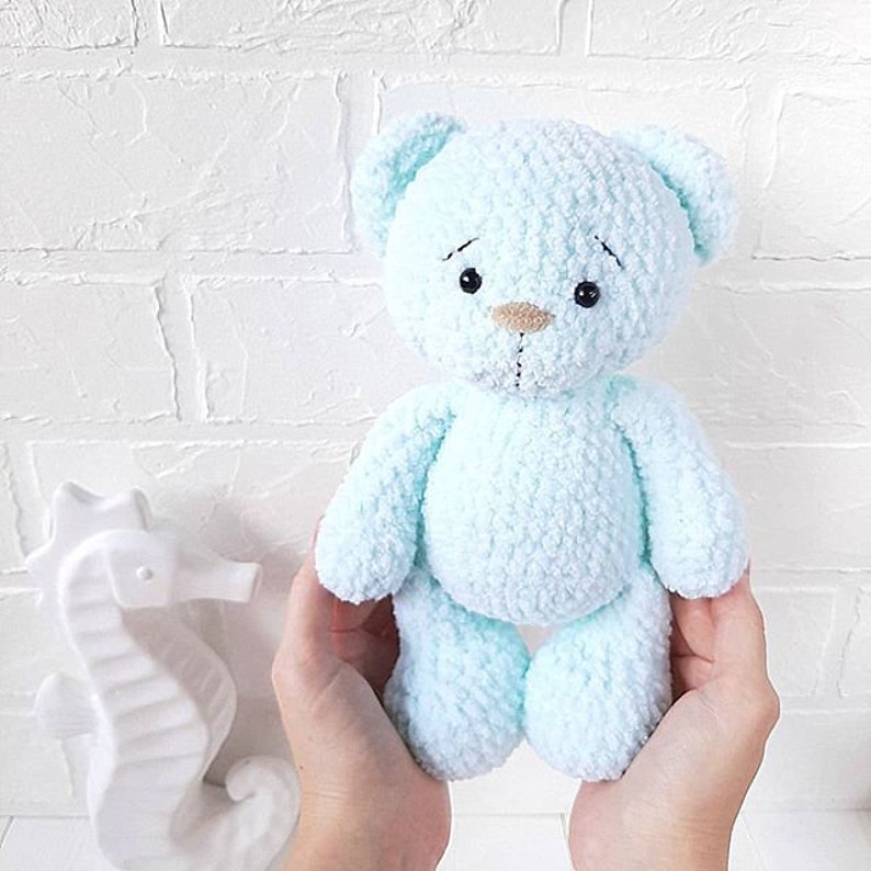 Crochet PATTERN bear, Amigurumi tutorial PDF in English, amigurumi handmade children's gift for the Christmas gift souvenir animals image 6