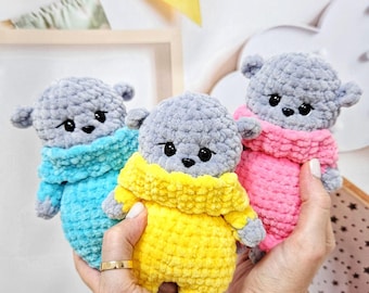 Crochet Bear Pattern, Plush Amigurumi Toy (PDF Pattern)