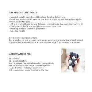Crochet PATTERN Kitten, Cat, Amigurumi tutorial PDF in English image 2
