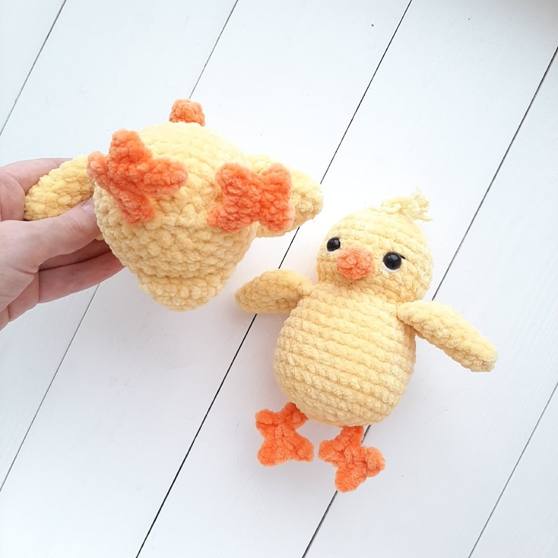 Crochet PATTERN chicken, Amigurumi tutorial PDF in English image 8