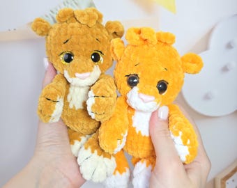 PATRÓN de crochet león, Sin costura, Tutorial amigurumi PDF en español