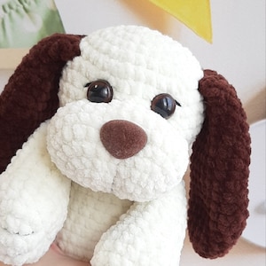 Häkelanleitung Hund, Amigurumi Anleitung PDF in Englisch, Welpe gehäkelt Häkelanleitung PDF Weihnachtsgeschenk Babyparty Häkelanleitung Bild 3