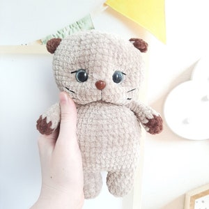 Patron au crochet Petit chaton, pas de couture, tutoriel Amigurumi PDF en anglais image 6