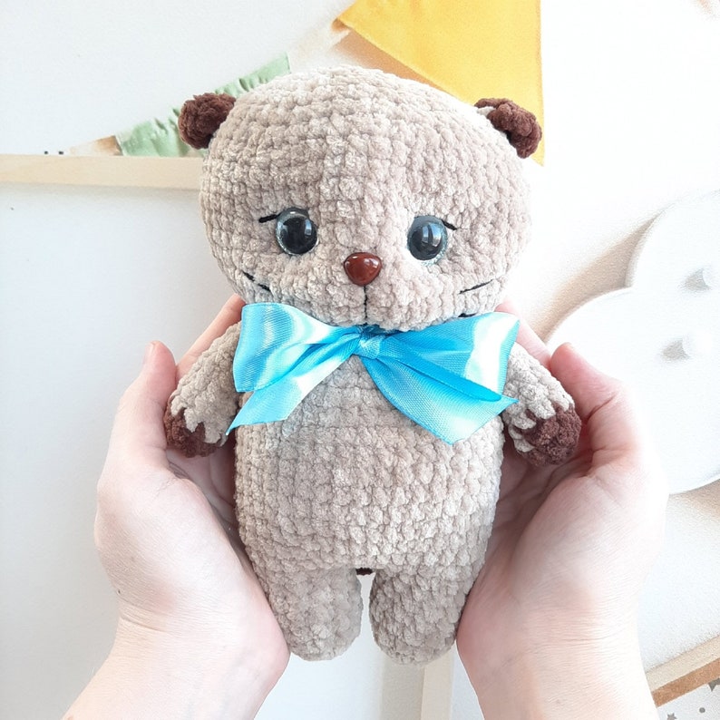 Crochet PATTERN Little kitten, no sew, Amigurumi tutorial PDF in English image 8