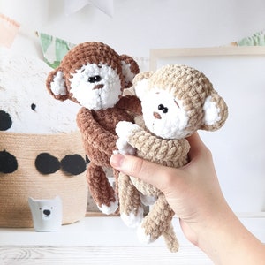 Häkelanleitung Affe, Amigurumi PDF in Englisch, Häkelanleitung, Weihnachtsgeschenk, Osterkaninchen