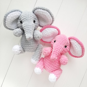 Crochet PATTERN elephant, Amigurumi tutorial PDF in English, amigurumi handmade children's gift for the Christmas gift souvenir animals image 10