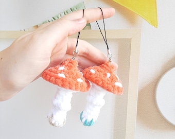Crochet PATTERN little fly agaric Mushroom, no sew, Amigurumi tutorial PDF in English, Christmas decor