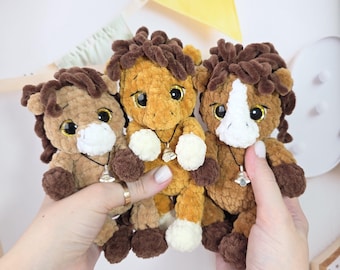 Crochet PATTERN Horse, No sew, Amigurumi tutorial PDF in English, Kids Toy Pattern, Christmas gift, Baby shower