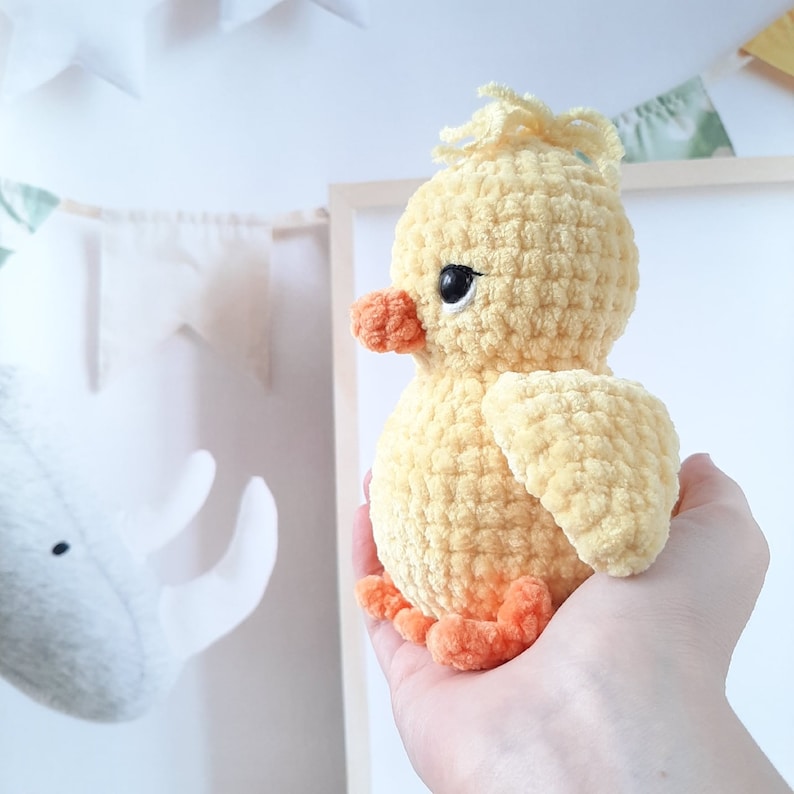 Crochet PATTERN chicken, Amigurumi tutorial PDF in English image 5