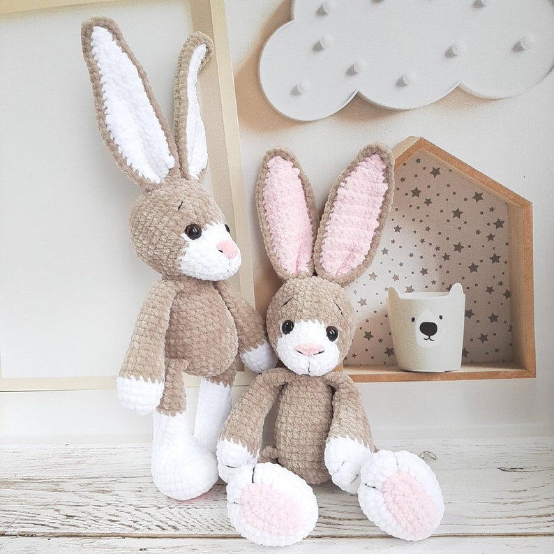 Crochet PATTERN Bunny Rabbit, Amigurumi tutorial PDF in English, Christmas gift, easter rabbit image 6