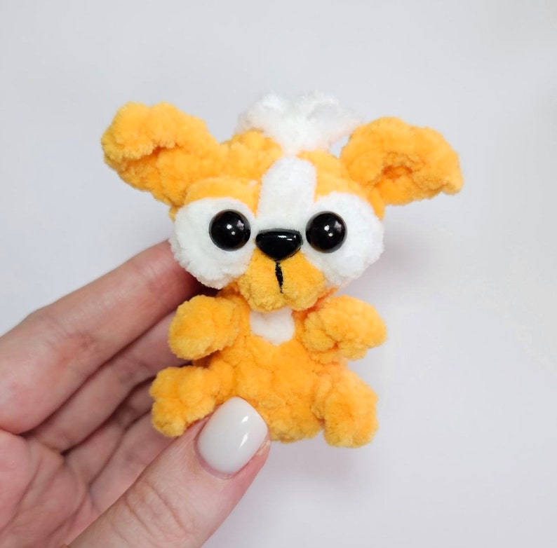 Crochet PATTERN Chihuahua keychain, Amigurumi tutorial PDF in English, crochet puppy crochet pattern PDF Christmas gift Baby shower image 3