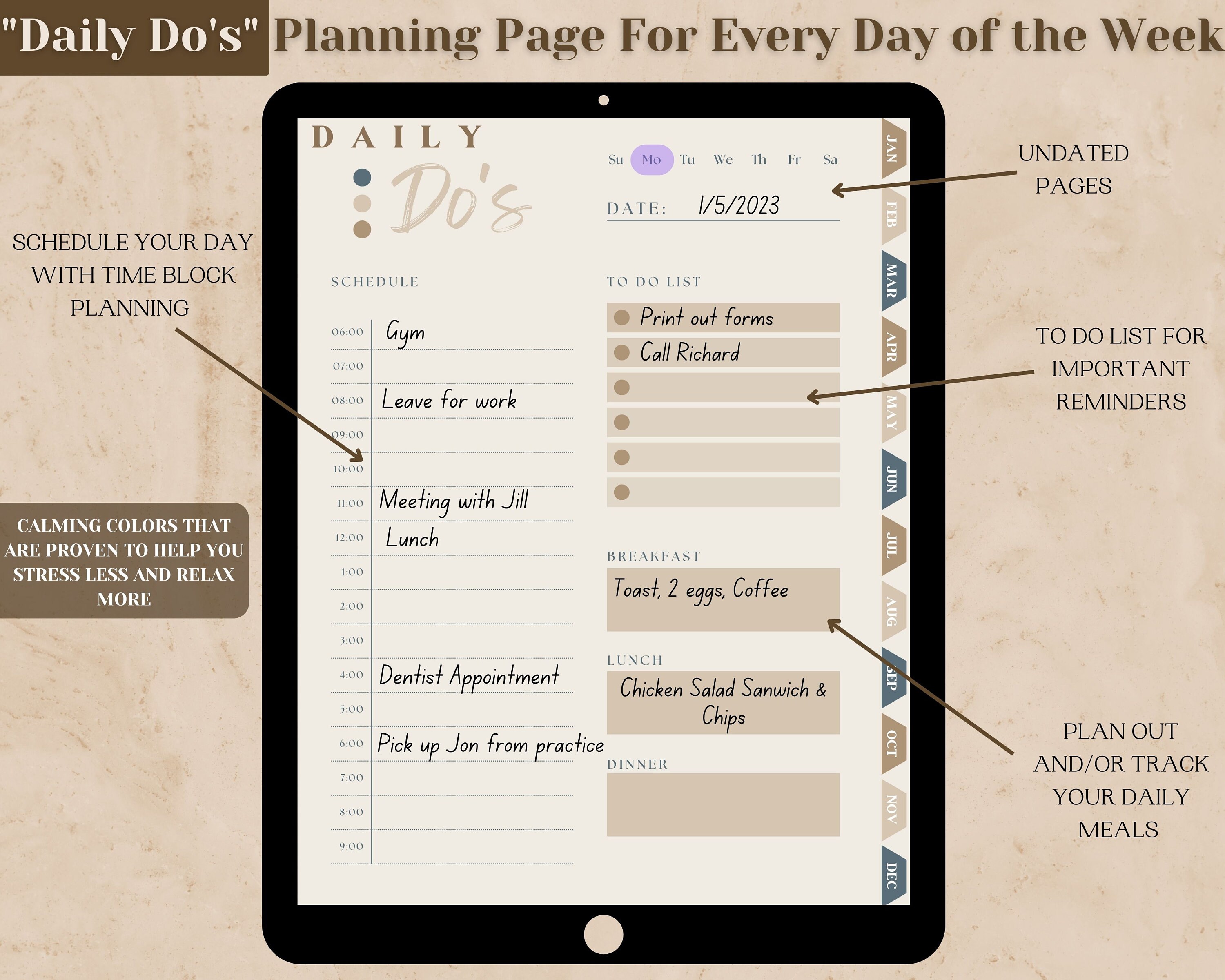 Ultimate ADHD Planner | 2023 Digital Planner for Goodnotes ...