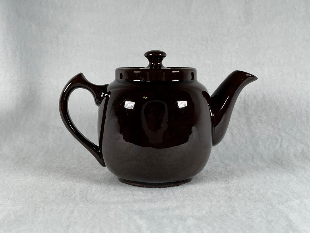 Sadler Dark Brown 10 Oz. Mini Teapot With Lid Made in England Etsy