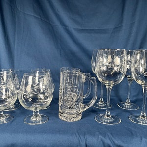 Princess House Heritage Pattern Crystal Barware