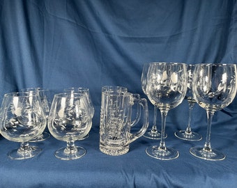 Princess House Heritage Pattern Crystal Barware