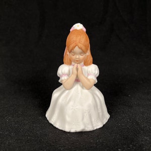 1987 Enesco Ceramic Praying Girl Figurine