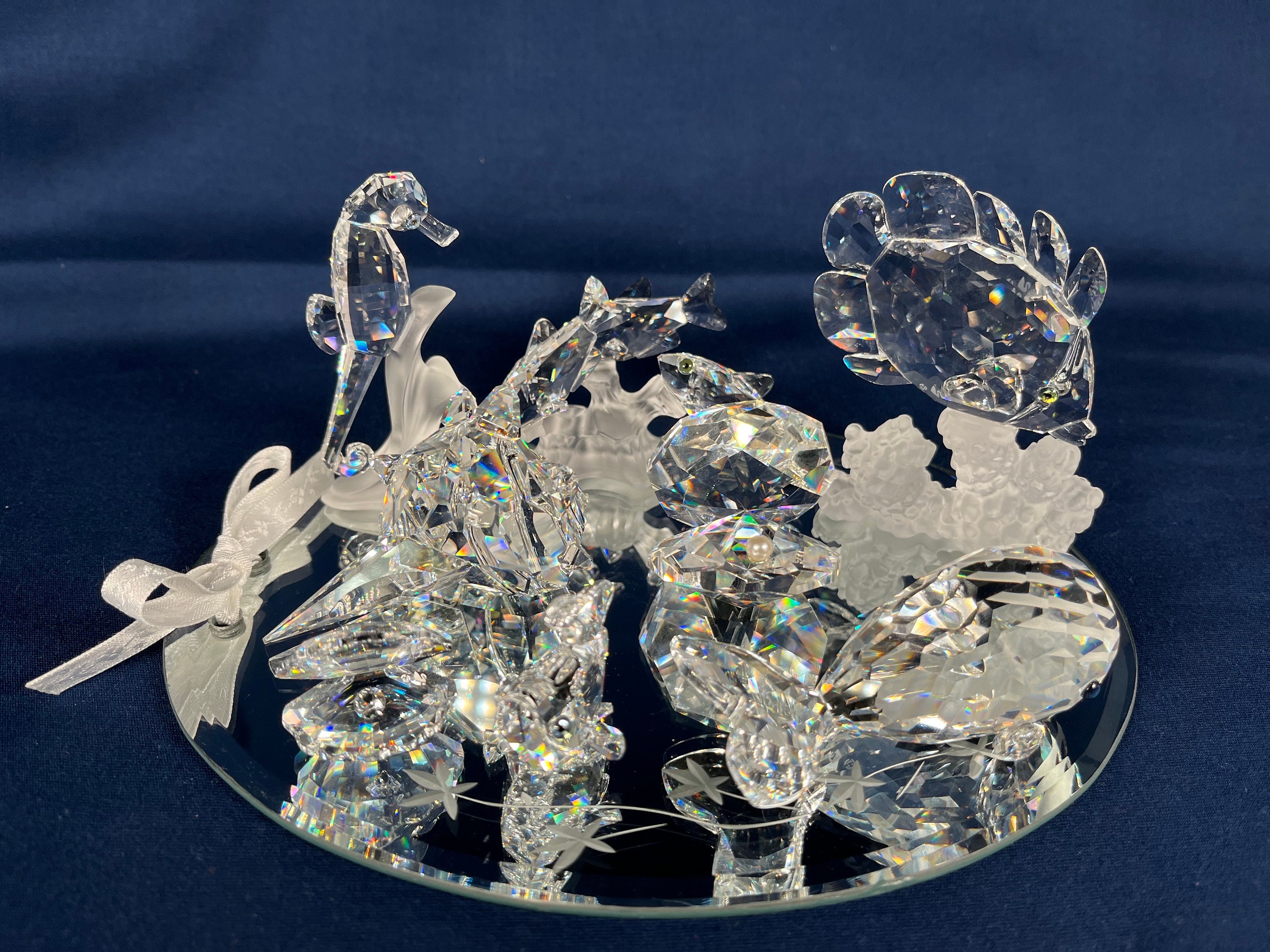 Swarovski Crystal Figurines Fish - Etsy