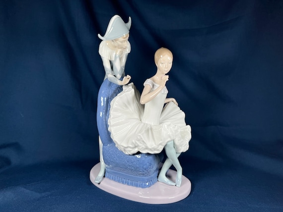 NAO by Lladro A Dream Come True Ballerina and Jester Harlequin
