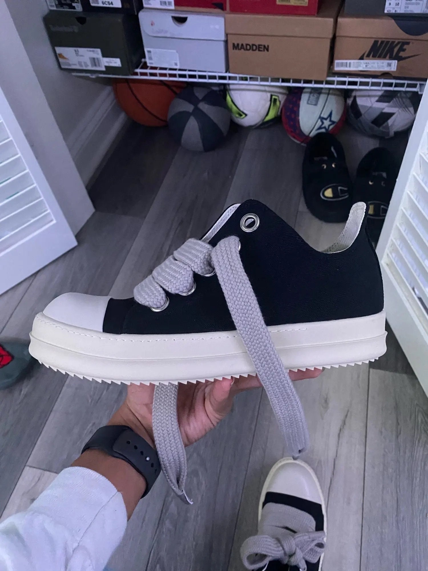 Rick owens Ramones low, Luxury, Sneakers & Footwear on Carousell