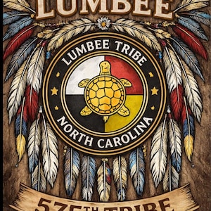 Federally Recognized Lumbee Tribe Garden Flag | Lumbee 575 North Carolina Native Pride | Double-Sided Outdoor Flag