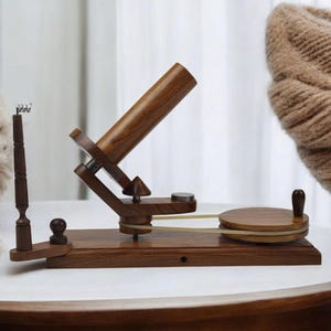 Handcrafted Sheesham Wood Yarn Winder – Premium Wool Ball Winder