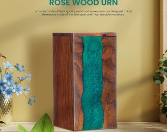 Large Handmade Cremation Wooden Urn - Personalized Gift for you Loved Ones