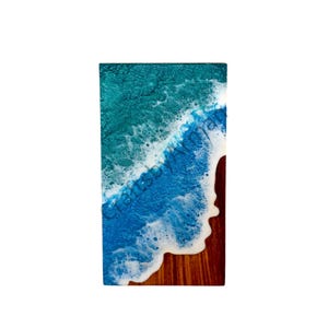 Handcrafted Wooden Ocean Urn Box: Coastal Cremation Urn for Ashes image 10